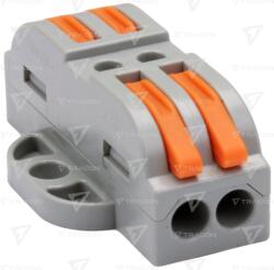 TRACON Clemă de legături fără şurub, care poate fi deschisă 0, 5-4mm2, 32A, 400VAC 2P (OVOFT22)