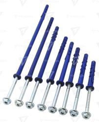 TRACON Diblu cu umăr şi şurub hexagonal cu flanşă M10×140mm, PA6.6 (T10140P)