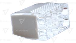 TRACON Clemă de legături fără şurub, transparent/negru 8×0, 5-2, 5mm2, 450VAC, max. 16A (RVO2,5-8)