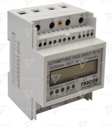 TRACON Contor trifazat energie el. , afişaj LCD, pt. reductoare, 4 mod. 400V / 5 A CT Pd=3W (TVO-F3-4MCT)