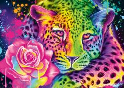 Schmidt Spiele - Puzzle Sheena Pike: Neon Rainbow Leopard - 1 000 piese Puzzle