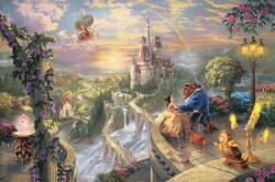 Schmidt Spiele - Puzzle Thomas Kinkade: Disney: Frumoasa și Bestia care se îndrăgostesc - 1 000 piese Puzzle