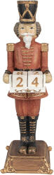 Clayre & Eef Figurina Spargatorul de Nuci si calendar polirasina multicolora 10x10x32 cm (6PR4955) - decorer