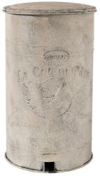 Clayre & Eef Cos gunoi metal alb vintage 26x30x46 cm (6Y2369) - decorer