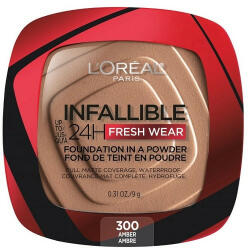 L'Oréal Pudra de fata, Loreal, Infallible 24H Fresh Wear, Foundation In A Powder, 300 Amber, 9 g