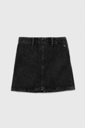 Calvin Klein gyerek farmer szoknya fekete, mini, egyenes - fekete 164 - answear - 19 990 Ft