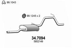 ASSO Toba esapament finala ASSO 34.7094 (34.7094)