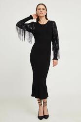 ANSWEAR ruha fekete, midi, testhezálló - fekete S - answear - 13 990 Ft