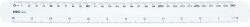 Deli Rigla plastic, 30 cm, transparent, DELI (DLEG00312)