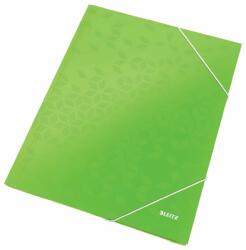 Leitz Mapa de carton, cu elastic, A4, verde, LEITZ WOW (L-39820054)