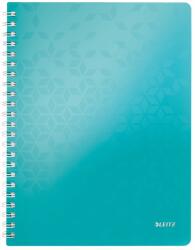 Leitz Caiet cu spirala A4, 80 file, matematica, turcoaz, LEITZ WOW (LZ46380051)