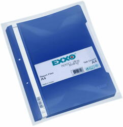 EXXO Dosar plastic, cu sina si perforatii, A4, albastru, 50 buc/set, EXXO (EX16930261)