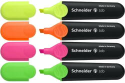 Schneider Textmarker SCHNEIDER Job, 4 culori/set (S1500)