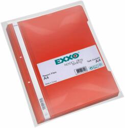 EXXO Dosar plastic, cu sina si perforatii, A4, rosu, 50 buc/set, EXXO (EX16930268)