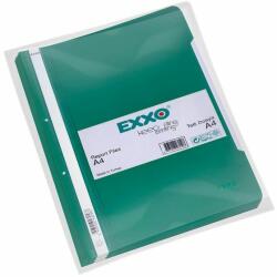 EXXO Dosar plastic, cu sina si perforatii, A4, verde, 50 buc/set, EXXO (EX16930271)