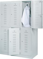 CEHA Vestiar metalic cu 6 usi, 118.5x50x194.5 cm, gri, CEHA (CH-311)