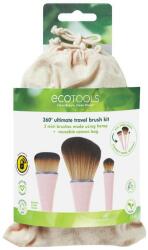 Eco Tools Kit Pensule pentru Machiaj - EcoTools 360° Ultimate Travel Brush Kit, 1 buc