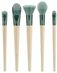 Eco Tools Kit 5 Pensule pentru Machiaj - EcoTools Elements Super-Natural Face Makeup Brush Kit, 1 buc