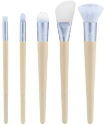 Eco Tools Kit 5 Pensule pentru Machiaj - EcoTools Elements Hydro-Glow Skincare Brush Kit, 1 set