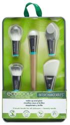 Eco Tools Kit Pensule pentru Machiaj - EcoTools Wake Up&Glow Interchangeables Makeup Brush Kit, 1 buc