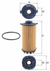MAHLE Filtru ulei MAHLE OX 1218D (OX 1218D) - automobilus