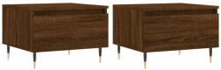 vidaXL 2 db barna tölgyszínű szerelt fa dohányzóasztal 50 x 46 x 35 cm 830859