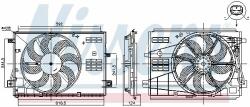 NISSENS Ventilator, radiator NISSENS 85973 (85973) - automobilus