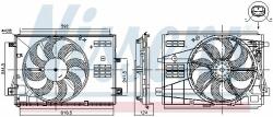 NISSENS Ventilator, radiator NISSENS 85973 - automobilus