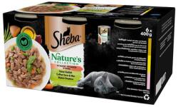 Sheba Nature's Collection Ízválaszték szószban 6x400 g csirke, csirke és lazac koktél felnőtt macskák számára