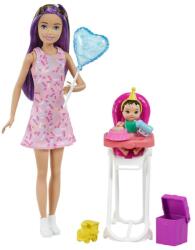 Mattel Babysitter, Zi de nastere, set de joaca cu papusa, figurina si accesorii