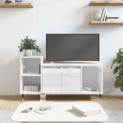 vidaXL fehér magasfényű szerelt fa TV-szekrény 100x35x55 cm (831310) - vidaxl
