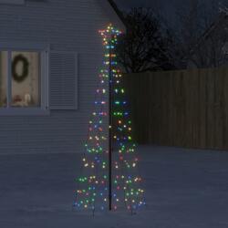 vidaXL színes karácsonyfa fénykúp tüskékkel 220 LED 180 cm (358102)