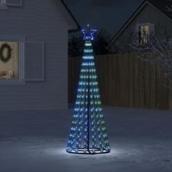 vidaXL kék karácsonyfa fénykúp 275 LED 180 cm (358066)