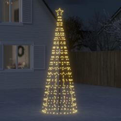 vidaXL meleg fehér karácsonyfa fénykúp tüskékkel 570 LED 300 cm (358104)