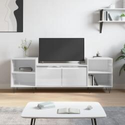 vidaXL fehér magasfényű szerelt fa TV-szekrény 160x35x55 cm (831342)