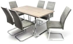  Boston asztal Rio székkel - 6 személyes étkezőgarnitúra