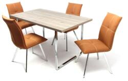  Boston asztal Heli székkel - 4 személyes étkezőgarnitúra