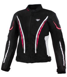 RSA Wasp női motoros kabát fekete-fehér-rózsaszín