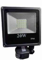 20W SMD LED mozgásérzékelős reflektor fényvető hideg fehér SLIM Szabadtéri spotlámpa IP66