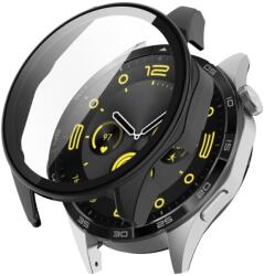 CAPAC COMPLET PC Husa din plastic cu sticla pentru Huawei Watch GT 4 46mm negru