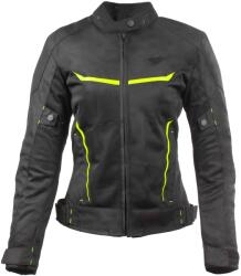 RSA Jachetă de motocicletă RSA Runway Black-Fluo Yellow pentru femei (RSABURUNWBFYD)