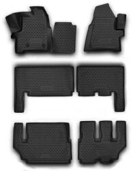 Novline Ford Tourneo Custom 2012-2018 (8 személyes) Novline méretpontos gumiszőnyeg szett (3D-16-57-210k_8203_ah)