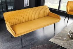 LuxD Design ülőpad Esmeralda 160 cm mustársárga bársony
