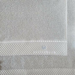 Billerbeck rizskötésű törölköző, Halványszürke, 50x100 cm