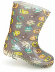 Pidilidi Cizme pentru copii din PVC - animal print, Pidilidi, PL0042-18, maro - 24