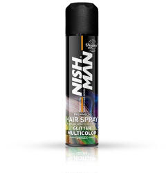 NISHMAN Spray colorant cu glitter multicolor pentru par Glitter Multicolor 150ml
