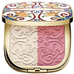 Dolce&Gabbana Iluminator-fard de obraz - Dolce&Gabbana Solar Glow Illuminating Powder Duo 01 - Sweet Pink
