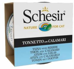 Schesir Hrană umedă pentru pisici, cu ton și calamar 85 g