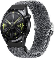 BStrap Braid Nylon szíj Huawei Watch GT2 Pro, gray black