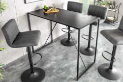 LuxD Design bárasztal Maille 120 cm fekete kőris